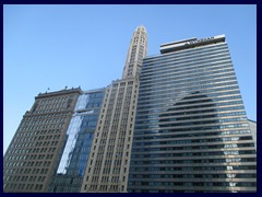 Chicago Riverwalk 012 - London House, Mather Bld and Wyndham Hotel